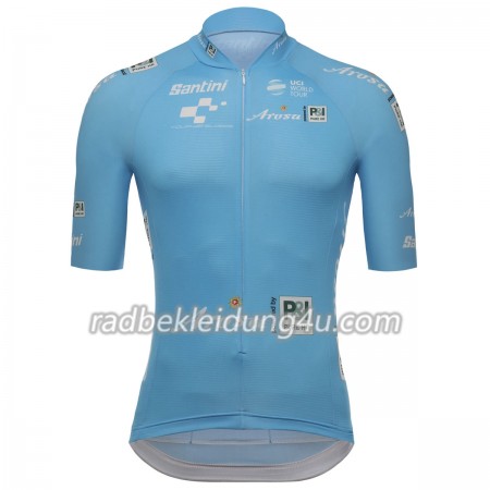 Azurblaues Radtrikot kurzarm 2018 Tour de Suisse